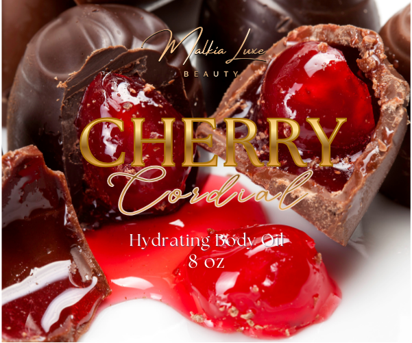 Cherry Cordial 8 oz Body Oil | Box of Chocolates