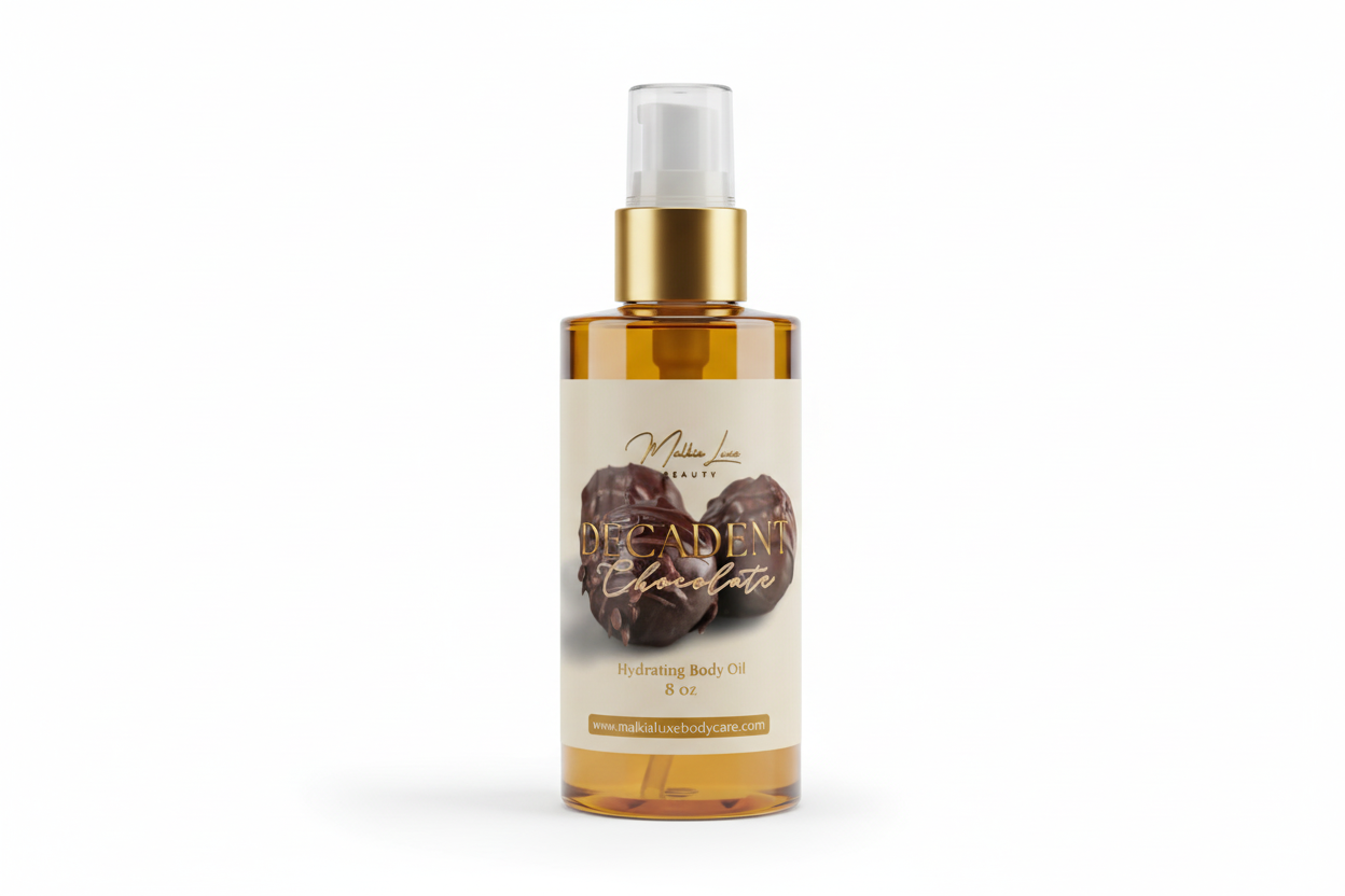 Decadent Chocolate 8 oz Body Oil | Box of Chocolates