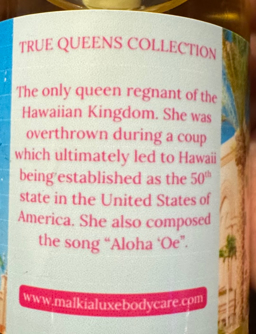 Lili’uokalani 8 oz Body Oil | True Queens collection