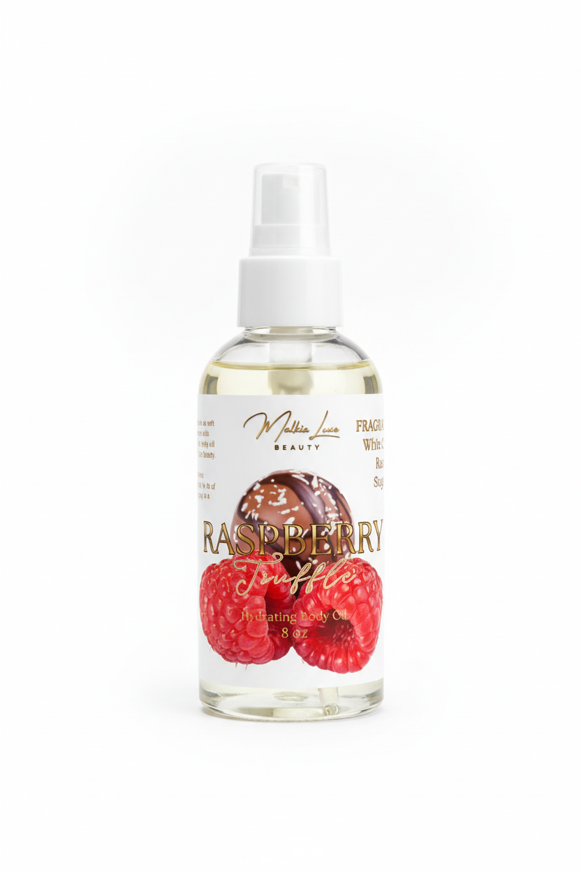 Raspberry Truffle 8 oz Body Oil | Box of Chocolates