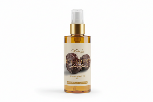 Decadent Chocolate 8 oz Body Oil | Box of Chocolates