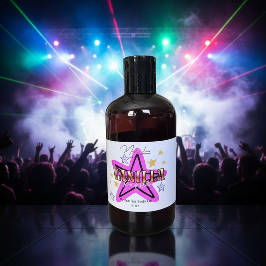 Vanilla Rockstar 8 oz Body Oil | Luxe Lady III