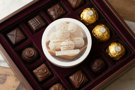 Coconut Crème 8 oz Body Butter | Box of Chocolates