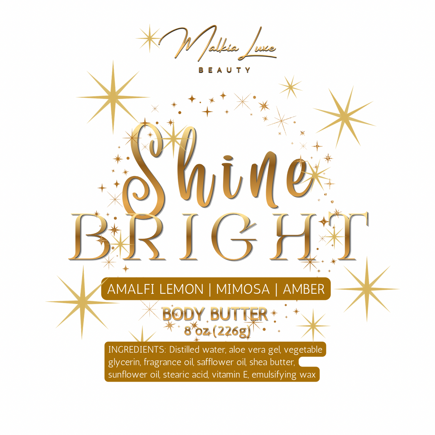 Shine Bright 8 oz Body Butter | Luxe Lady II