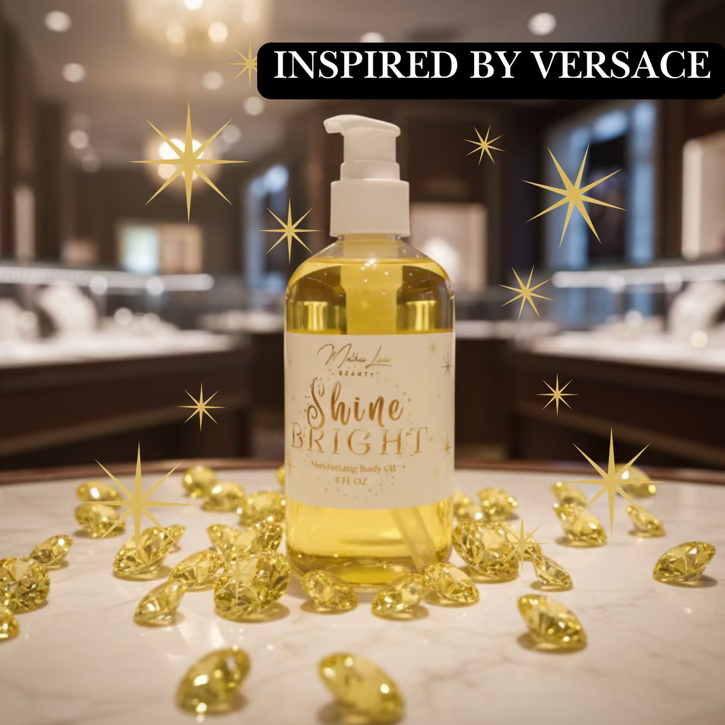 Shine Bright 8 oz Body Oil | Luxe Lady II