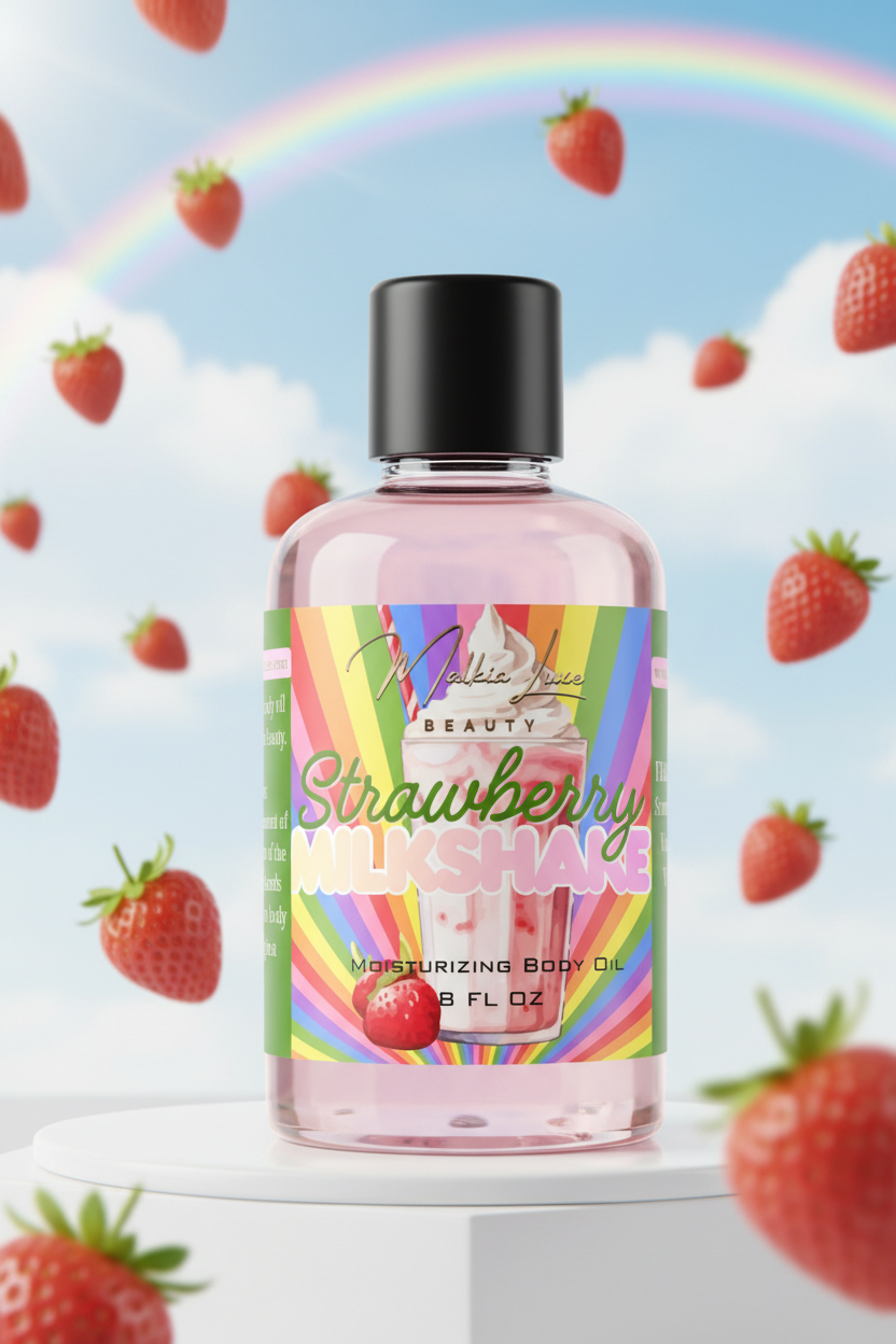 Strawberry Milkshake 8 oz Body Oil | Summer of Love collection